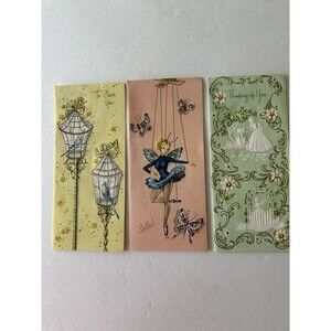 Lot Of 8 Vintage Greetings Cards Never Used Without Envelopes Made In USA